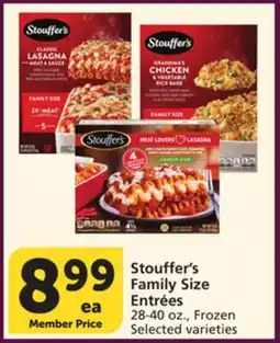 Albertsons Stouffer's Family Size Entrées offer
