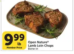 Albertsons Open Nature Lamb Loin Chops offer