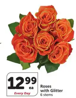 Albertsons Roses with Glitter offer