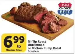 Albertsons Tri-Tip Roast Untrimmed or Bottom Rump Roast offer