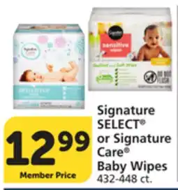 Albertsons Signature SELECT or Signature Care Baby Wipes offer