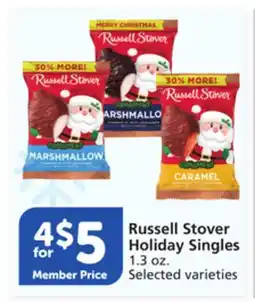 Albertsons Russell Stover Holiday Singles offer