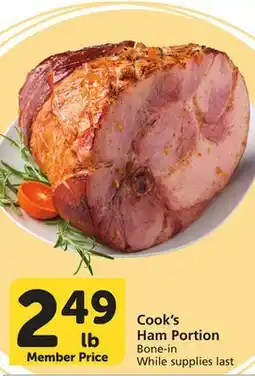 Albertsons Cook's Ham Portion offer