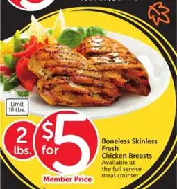 Albertsons Boneless Skinless Fresh Chicken Breasts offer