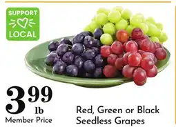 Pavilions Red, Green or Black Seedless Grapes offer