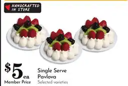 Pavilions Single Serve Pavlova offer