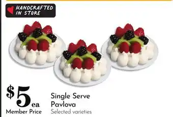 Pavilions Single Serve Pavlova offer