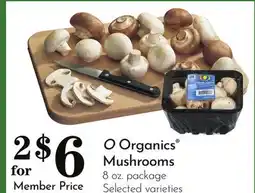 Pavilions O Organics Mushrooms offer
