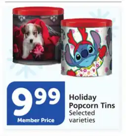 Pavilions Holiday Popcorn Tins offer