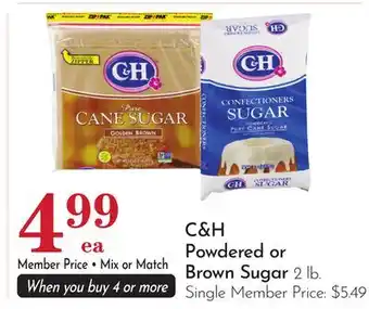 Pavilions C & H Powdered or Brown Sugar offer