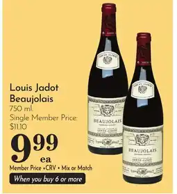 Pavilions Louis Jadot Beaujolais offer