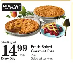 Pavilions Fresh Baked Gourmet Pies offer