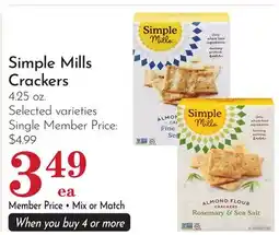 Pavilions Simple Mills Crackers offer