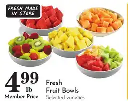 Pavilions Fresh Fruit Bowls offer