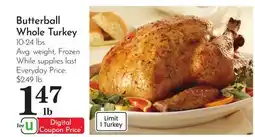 Pavilions Butterball Whole Turkey offer