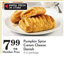 Pavilions Pumpkin Spice Cream Cheese Danish offer