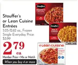 Pavilions Stouffer's or Lean Cuisine Entrées offer