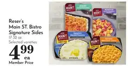 Pavilions Reser's Main ST. Bistro Signature Sides offer