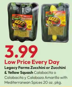 Stater Bros Legacy Farms Zucchini or Zucchini & Yellow Squash offer