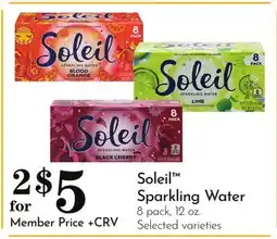Pavilions Soleil Sparkling Water offer