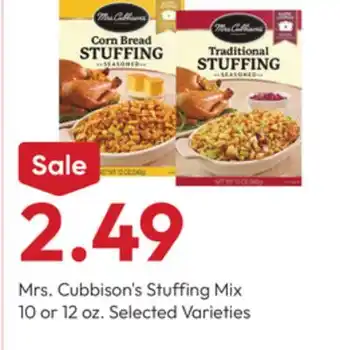Stater Bros Mrs. Cubbison's Stuffing Mix offer