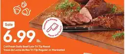 Stater Bros Cut Fresh Daily Beef Loin Tri Tip Roast offer
