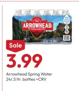 Stater Bros Arrowhead Spring Water offer