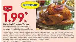 Stater Bros Butterball Premium Turkey offer