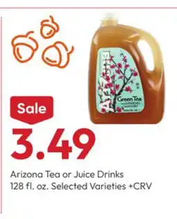 Stater Bros Arizona Tea or Juice Drinks offer