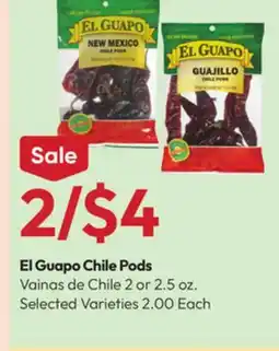 Stater Bros El Guapo Chile Pods offer