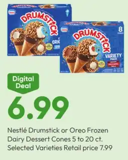 Stater Bros Nestlé Drumstick or Oreo Frozen Dairy Dessert Cones offer