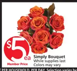 Vons Simply Bouquet offer