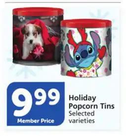 Vons Holiday Popcorn Tins offer