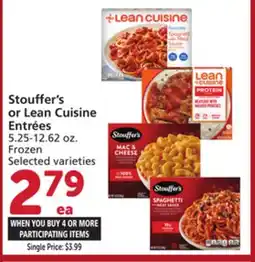 Vons Stouffer's or Lean Cuisine Entrées offer