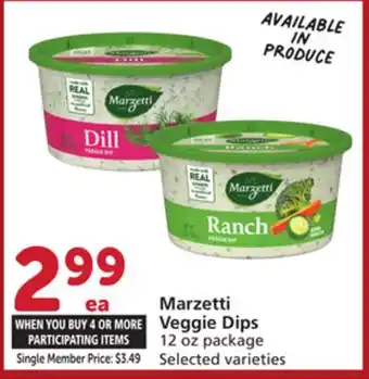 Vons Marzetti Veggie Dips offer