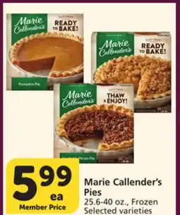 Vons Marie Callender's Pies offer
