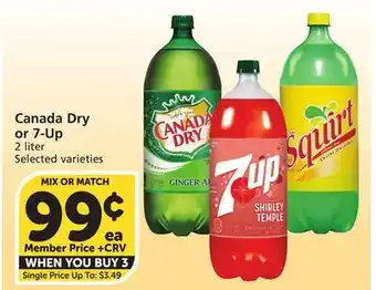 Vons Canada Dry or 7-Up offer