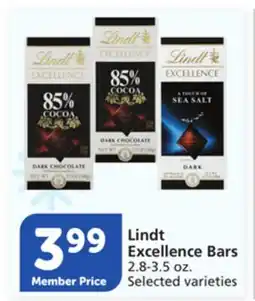 Vons Lindt Excellence Bars offer