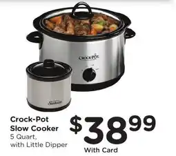 Ralphs Crock-Pot Slow Cooker 5 Quart offer