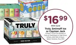Ralphs Truly, Smirnoff Ice or Cayman Jack offer