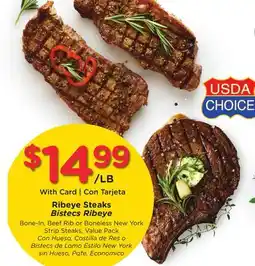 Ralphs Ribeye Steaks offer