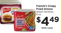 Ralphs French's Crispy Fried Onions offer
