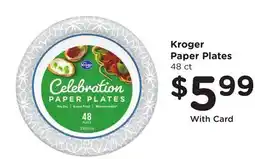 Ralphs Kroger Paper Plates offer