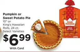 Ralphs Pumpkin or Sweet Potato Pie offer