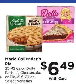 Ralphs Marie Callender's Pie offer