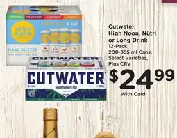 Ralphs Cutwater, High Noon, Nütrl or Long Drink offer