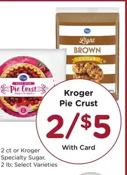 Ralphs Kroger Pie Crust offer