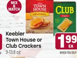Tony’s Fresh Market Keebler Town House or Club Crackers offer