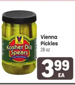 Tony’s Fresh Market Vienna Pickles offer
