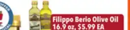Tony’s Fresh Market Filippo Berio Olive Oil offer